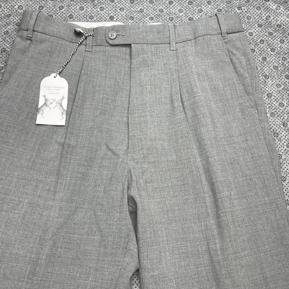 Classic Men's Dress Pants in Light Gray
